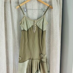 Hazel Olive and Beige Textured Top